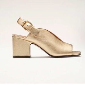 Nomasei Baghera Gold Sandals Size 36 1/2